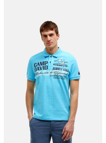 CAMP DAVID  Poloshirt 'Windsurfing' in hellblau