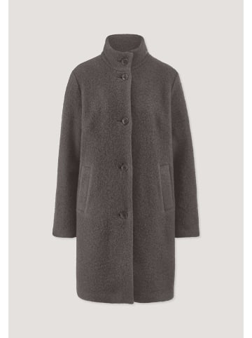 Hessnatur Wollfleece Mantel in dunkles mauve