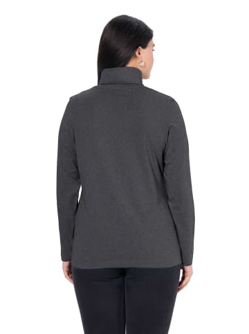 Ulla Popken Shirt in anthrazit melange