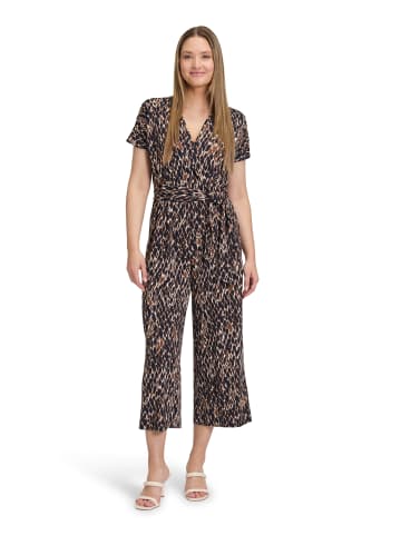Betty Barclay Jumpsuit mit Eingrifftaschen in Dark Blue/Brown
