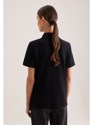 Seidensticker Polo Regular in Schwarz