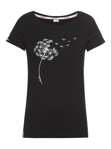 Kangaroos Kurzarmshirt in schwarz