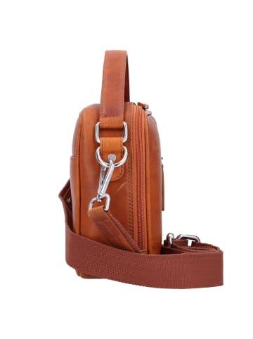 mano Don Pietro Umhängetasche Leder 26 cm in cognac