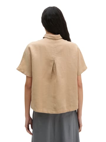 Marc O'Polo Kurzarm-Leinenbluse regular in Sandpaper