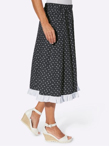 Sieh an! Rock in schwarz-ecru-bedruckt