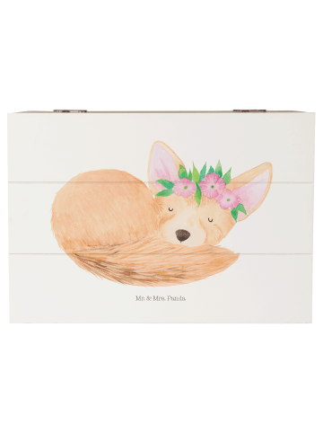 Mr. & Mrs. Panda fotokiste Wüstenfuchs Blumen ohne Spruch in Weiß