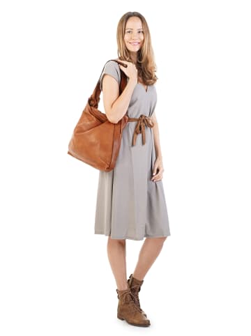 Forty degrees Rucksack-Shopper echt Leder in cognac