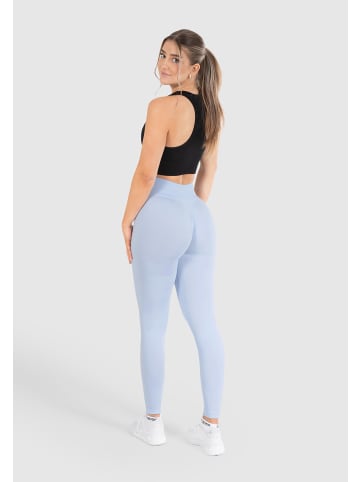 SMILODOX Leggings Slayton Scrunch in Hellblau