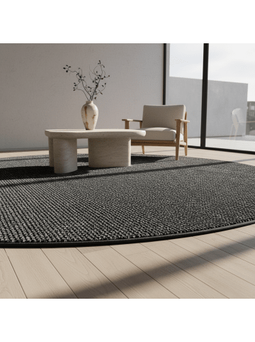 KADIMA DESIGN Teppich Flachgewebe Waschbar Einfarbig CIMA Strapazierfähig OEKO-TEX in Grau