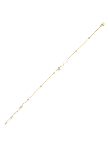 Adeliás Damen Anhänger – Herz Herzanhänger aus Edelstahl in gold