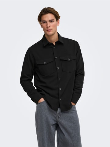 ONLY & SONS Overshirt in Black