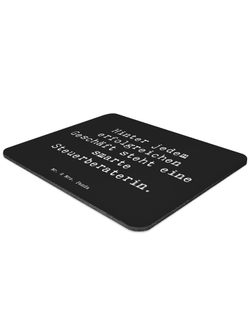 Mr. & Mrs. Panda Mouse Pad Spruch Steuerberaterin Erfolg mit Spruch in Schwarz