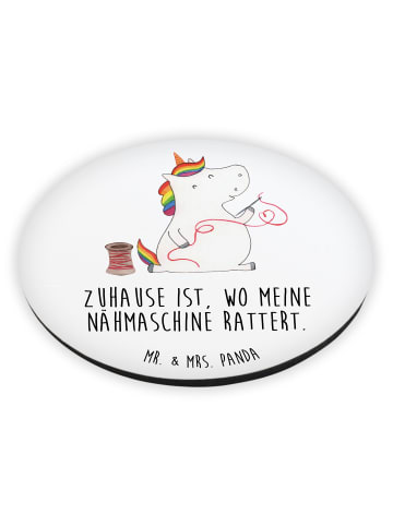 Mr. & Mrs. Panda magnet Einhorn Näherin mit Spruch in Weiß