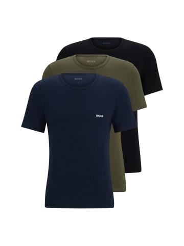 BOSS T-Shirt 3er Pack in Schwarz/Blau/Grün