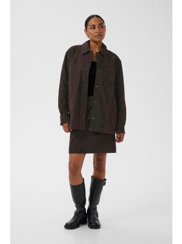 Kaffe Lederjacke KArachel Oversize fit in Black Coffee