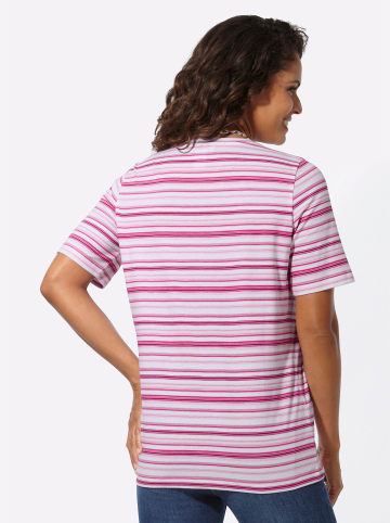 WITT WEIDEN Ringelshirt in rosé-weiß-geringelt