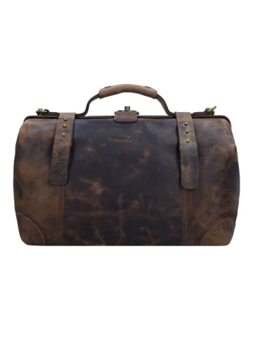 Greenland Nature Classic Bügeltasche Doktorkoffer Leder 41 cm in brown