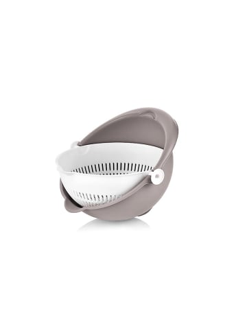 COFI 1453 Küchensieb mit schwenkbarem Schüssel ø25 x 12 cm - Praktisch in Lilagrau