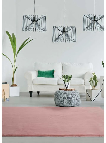 Atticgo Waschbarer Hochflor-Teppich FOX in rosa