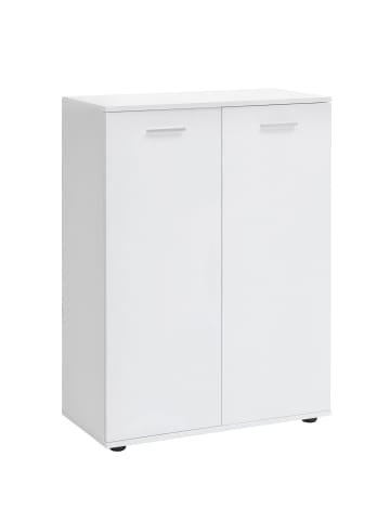 FineBuy Sideboard in Weiß / Spanplatte / 71x35x104