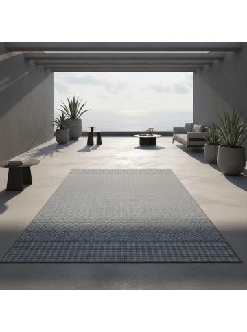 KADIMA DESIGN Teppich Outdoor Waschbar Vintage COMO Strapazierfähig OEKO-TEX Balkon