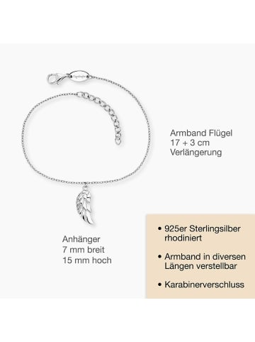 Ernstes Design Armband für Erwachsene in silber