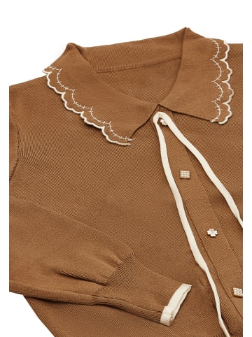 NAEMI Damen Cardigan in Coffee