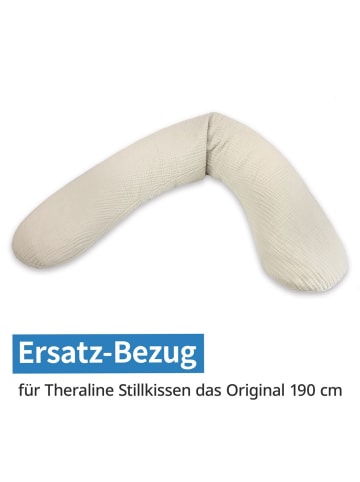 Theraline Ersatzbezug für Stillkissen Das Original - Musselin in beige