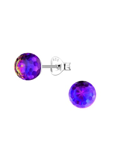 Alexander York Ohrringe, Ohrstecker DISCOKUGEL in 925 Sterling Silber, 2-tlg. in silver