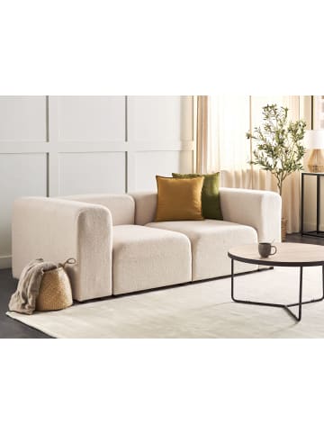 Beliani 2-Sitzer Sofa FALSTERBO in Beige - (W) 204 x (H) 70 x (L) 105 cm