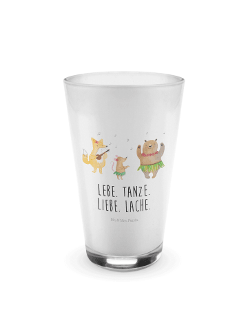 Mr. & Mrs. Panda Glas Waldtiere Aloha mit Spruch in Transparent