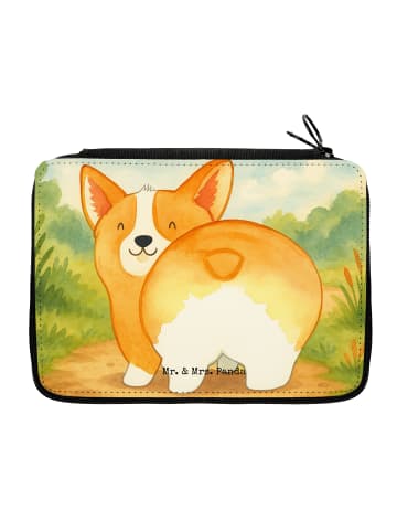 Mr. & Mrs. Panda Federtasche Corgi Po Design ohne Spruch in Weiß