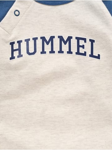 Hummel Kinder Langarmbody "Hmlblixen Body L/S" in Grau