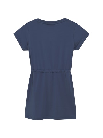 DEVOLD DRESS PRINT - S/S BASE LAYER in Indigo