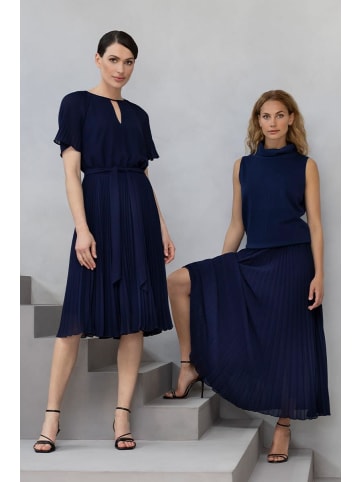 Mart Visser Haily Plisseekleid Marineblau