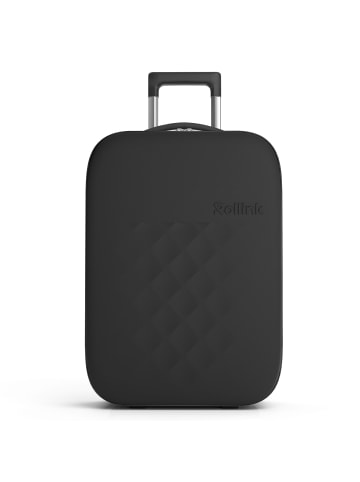 rollink Vega II faltbarer 2-Rollen Kabinentrolley S 55 cm in black