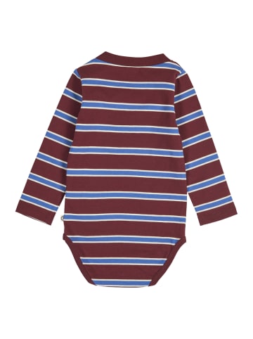 müsli Langarmbody in Russet/ Azure blue/ Tofu