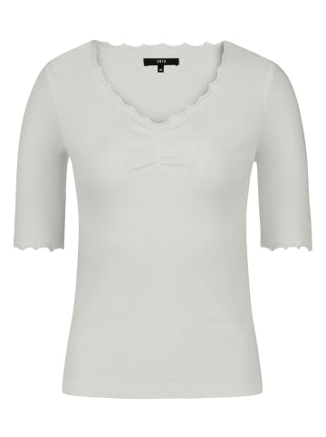 Zero  Halbarm-Shirt mit Raffung in Brilliant White