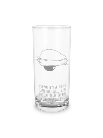 Mr. & Mrs. Panda Glas Avocado Yoga mit Spruch in Transparent