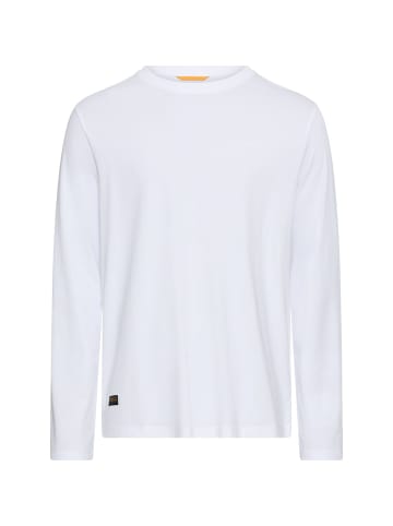 Camel Active fleXXXactive® Langarmshirt mit Rundhalsausschnitt in Weiß