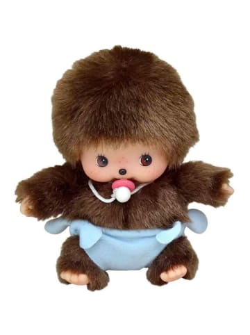 Monchhichi Bebichhichi | 13 cm | Monchhichi Puppe | Junge | Baby mit blauer Windel