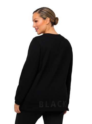 Ulla Popken Sweatshirt in schwarz