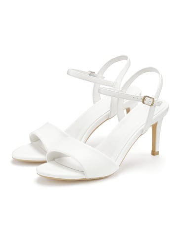 LASCANA High-Heel-Sandalette in weiß
