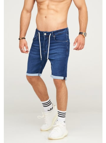 behype Jeans-Shorts MAKAY in Blue