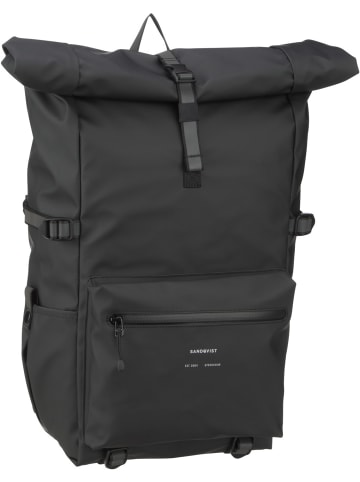 SANDQVIST Rucksack / Backpack Ruben 2.0 Rolltop in Black