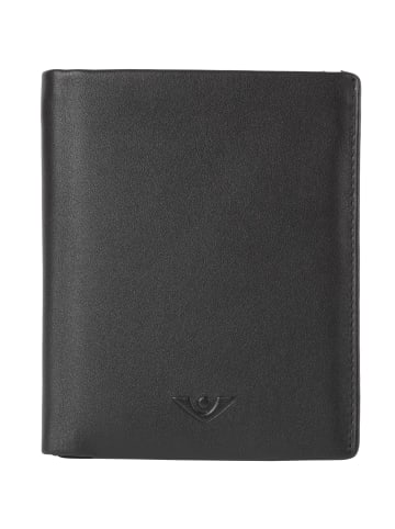 VLD VOi Leather Design Soft Freddy Geldbörse Leder 9 cm in schwarz