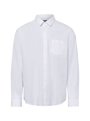 März Freizeithemd mit Leinen-Anteil in weiß