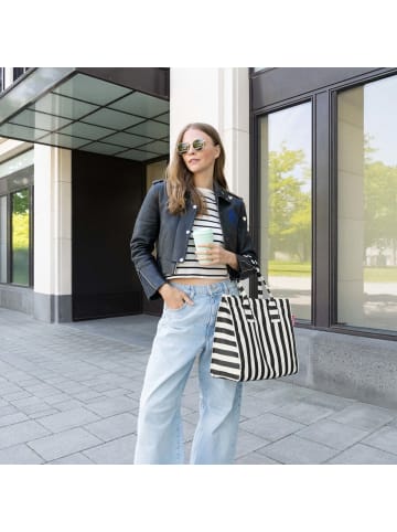 Reisenthel Daily Shopper - Shopper 42 cm (leo vanilla) in summerstripes black