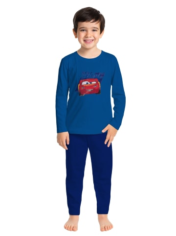 Cars Disney Cars Schlafanzug - Race Ready -   lang in blau