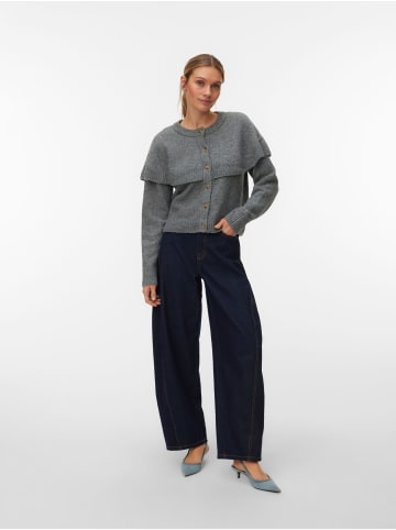 Vero Moda Strickjacke in Medium Grey Melange